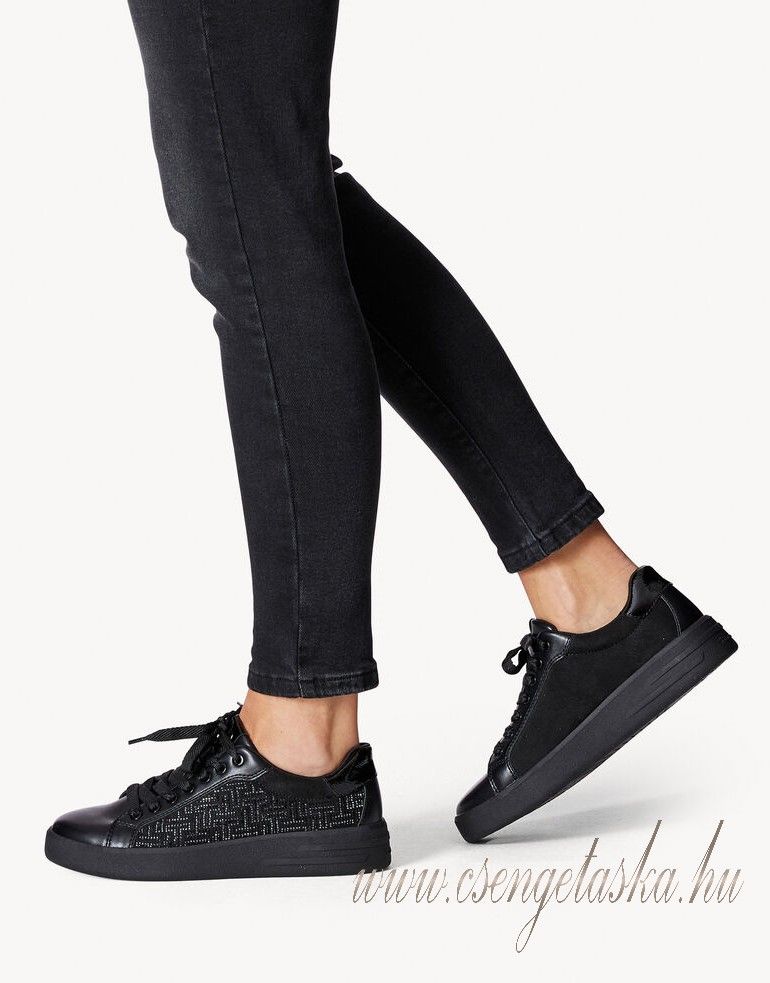 Tamaris női sneaker cipő - fekete