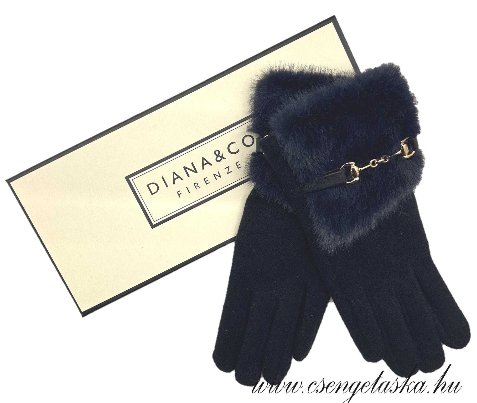 Diana&Co női kesztyű teal blue